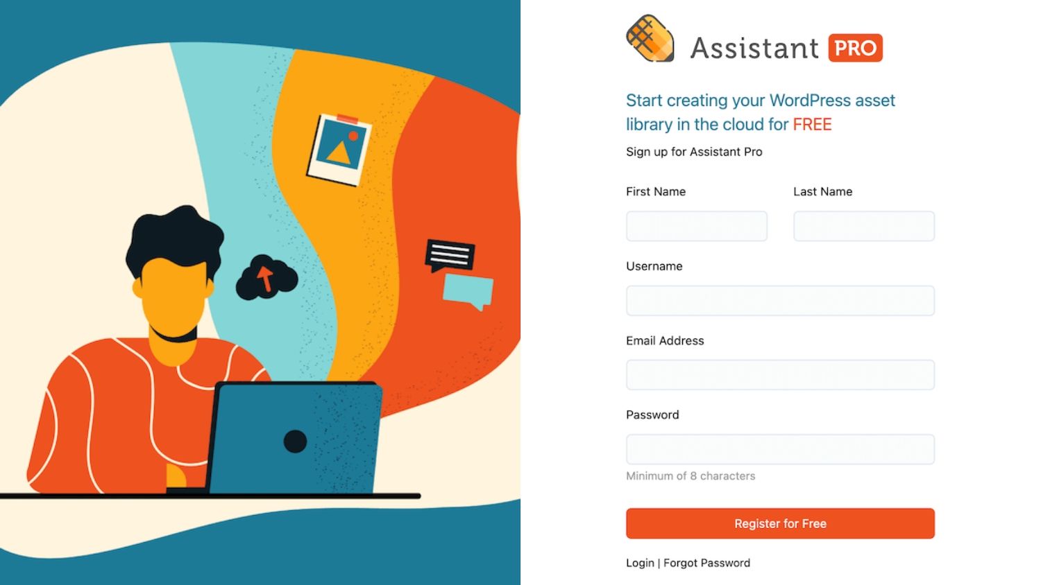 Assistant Pro Register an Account