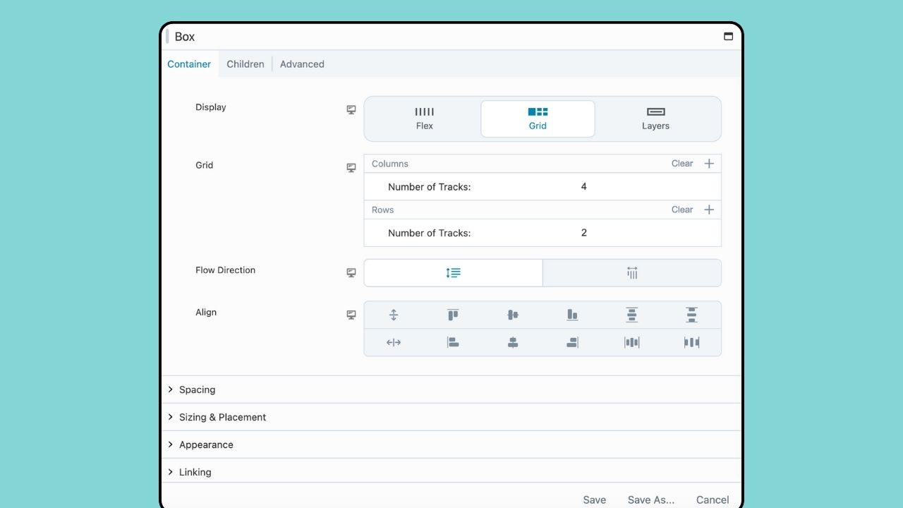 Beaver Builder 2.8 - Box Module Settings