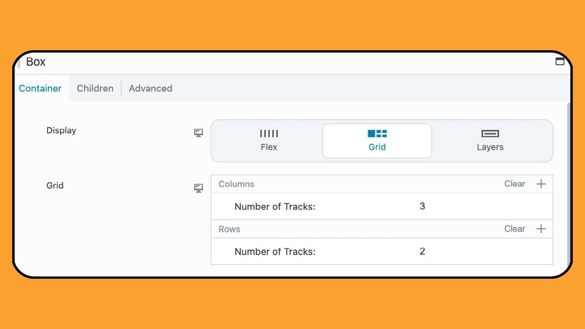 beaver builder box module - grid display