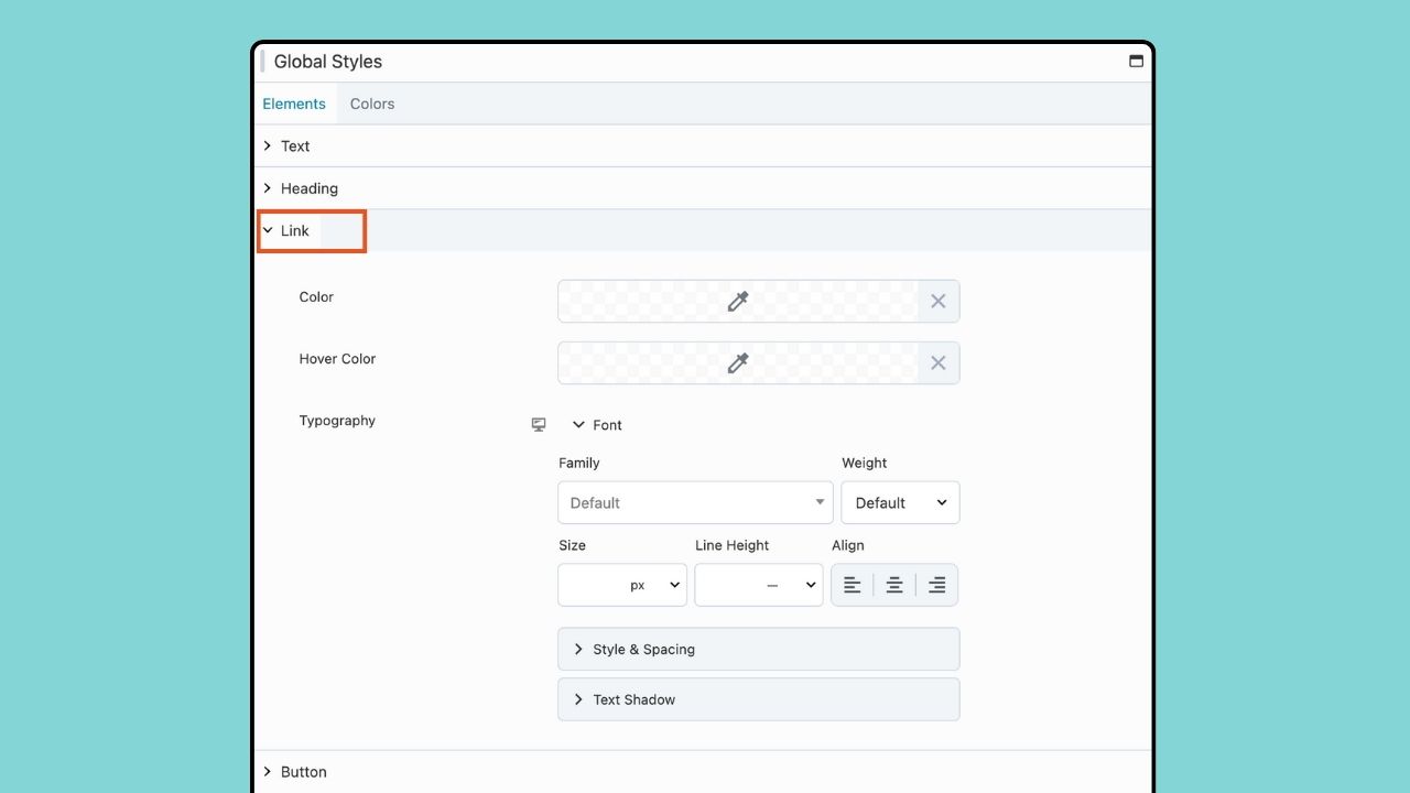 Beaver Builder Global Styles - Link Settings