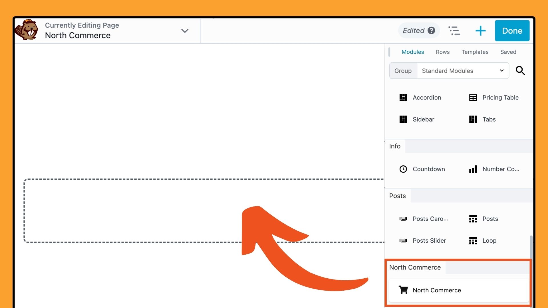 Beaver Builder's North Commerce module