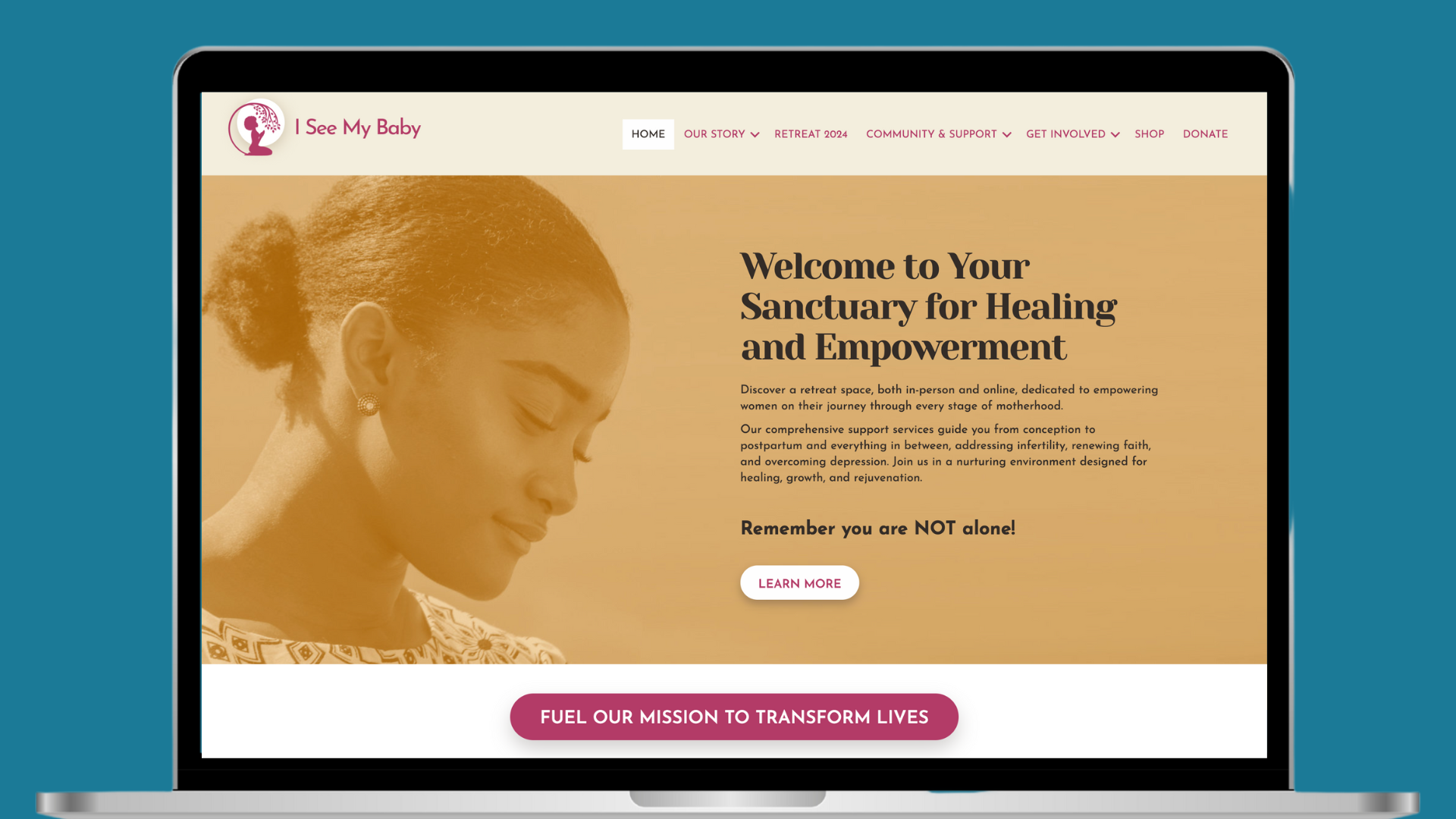 48in48 Spotlight | I See My Baby nonprofit website design