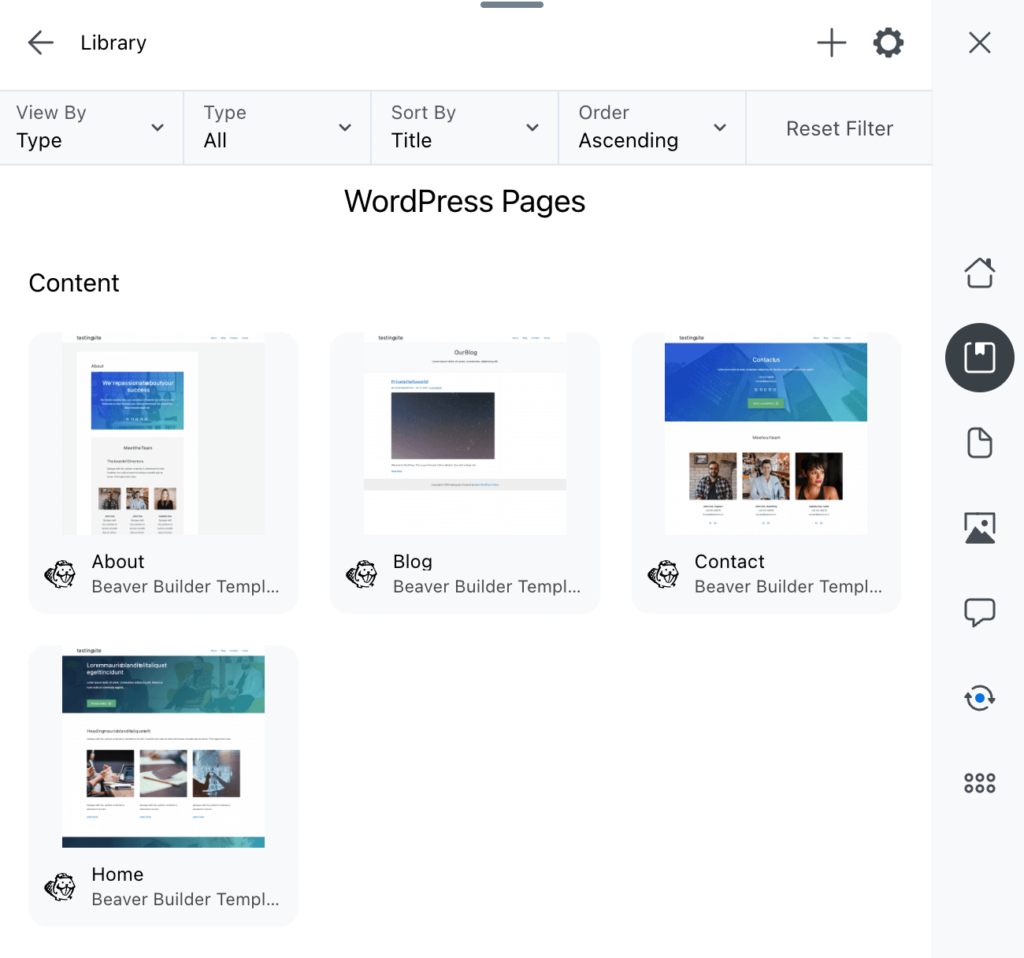 Browsing an Assistant library