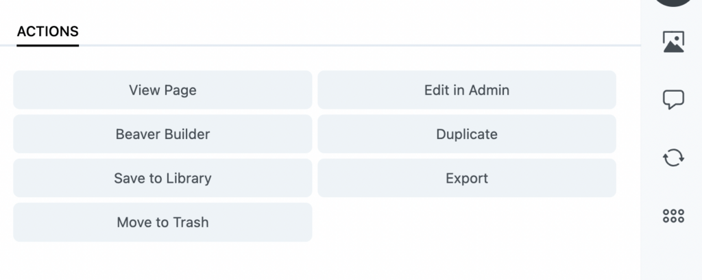 Assistant Pro Actions Section