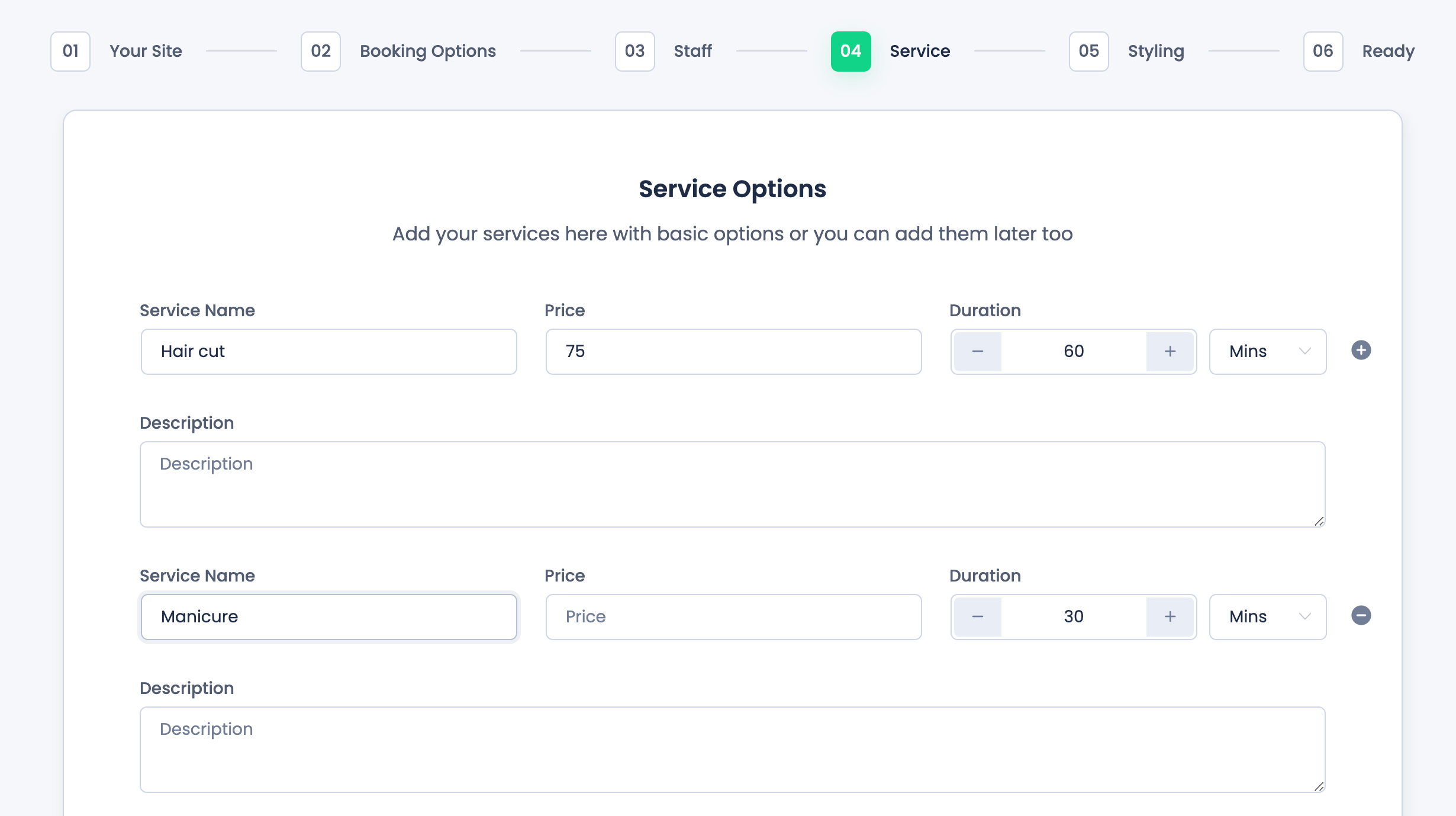 BookingPress booking plugin add additional services