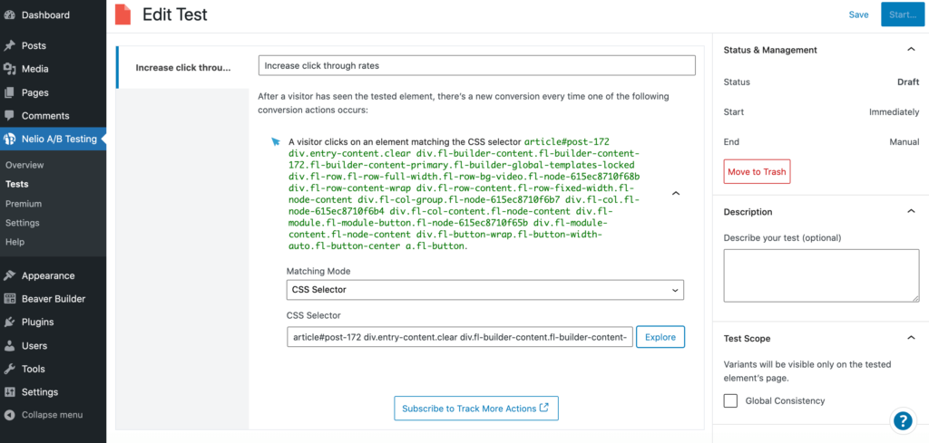 An example CSS Selector.