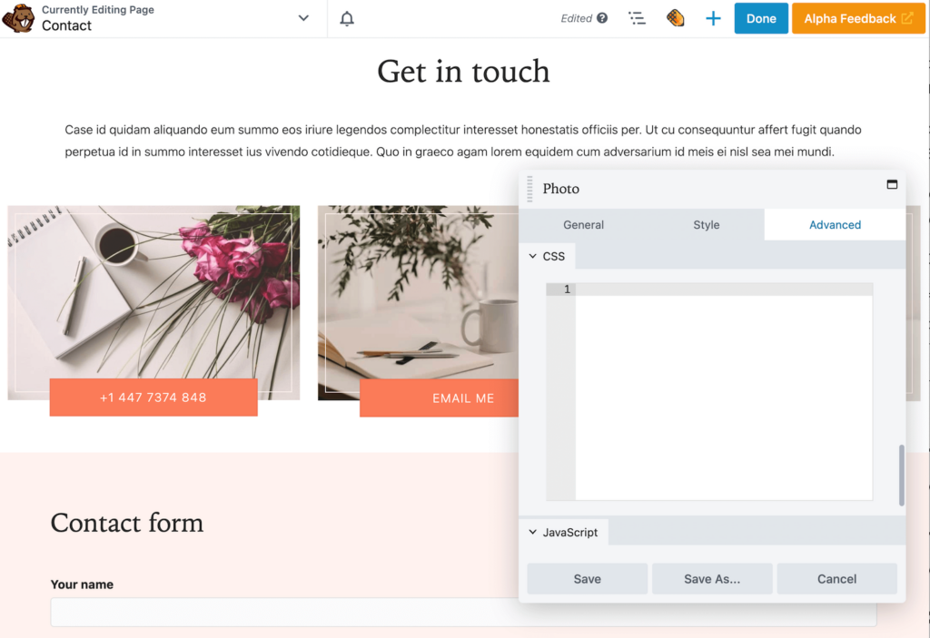 Customize node CSS