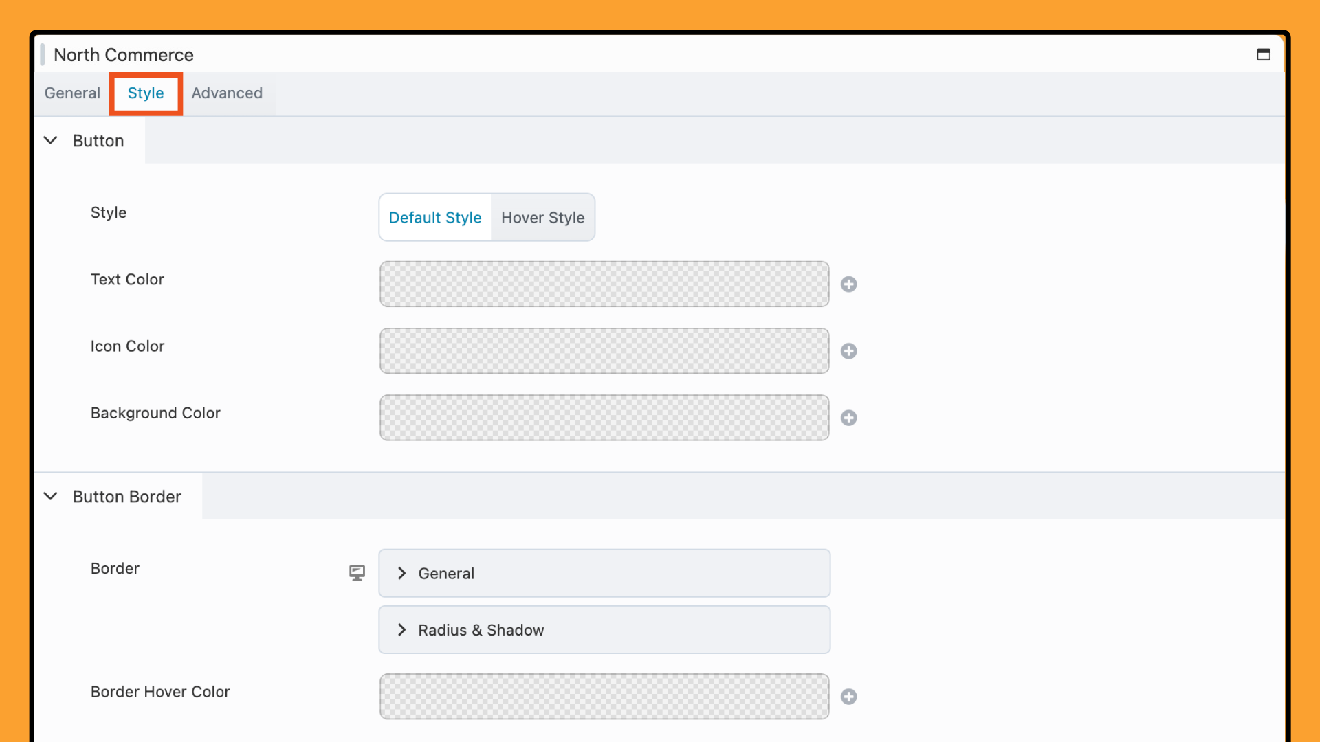 North Commerce module style settings