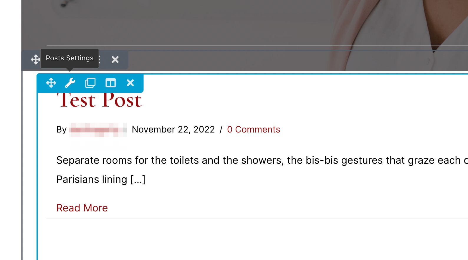 Post Settings option.